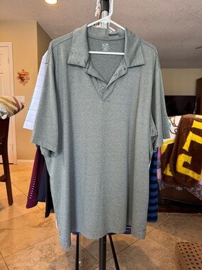 C9 by Champion Men's Heathered Sage Green Performance Polo